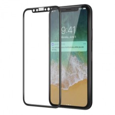 Folie protectie display sticla 5D Apple iPhone X BLACK