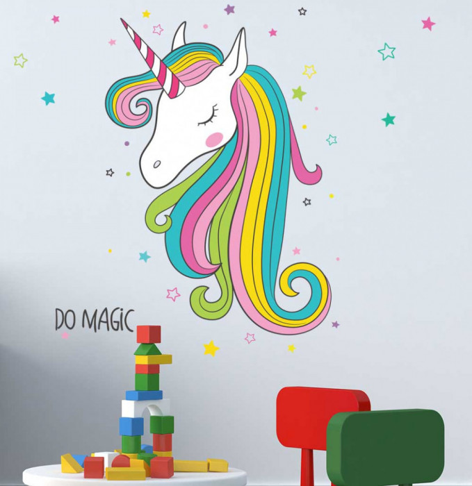 Sticker Unicorn multicolor