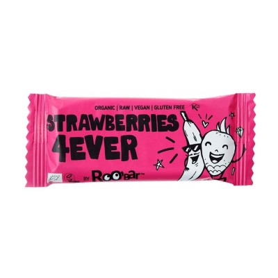 Baton Strawberries 4ever raw bio 30g Roobar foto