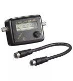 Goobay Locator Satelit Analogic cu Sunet, Semnalizare Optică LED, Control Sensibilitate, Negru/Argintiu