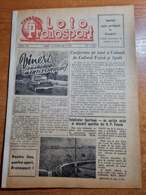 Loto pronosport 27 februarie 1962-interviu gica popescu steaua bucuresti foto