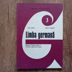 Limba Germana - Manual pentru anul 3 (a doua limba de studiu) 1997 foto