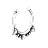 Piercing nas din Argint, Coroana, Silver A4S28389