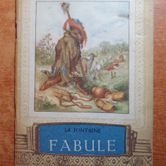 fabule - la fontaine - biblioteca scolaralui din anul 1954