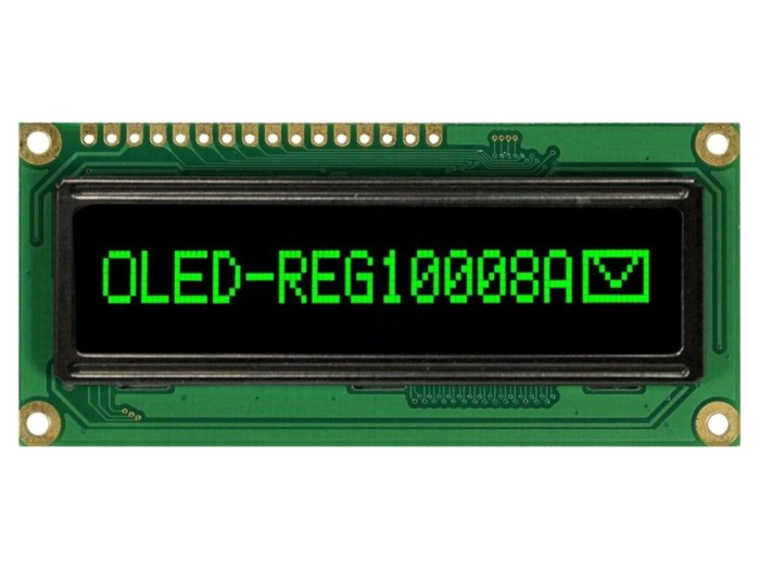 Afișaj OLED grafic 100x8 verde