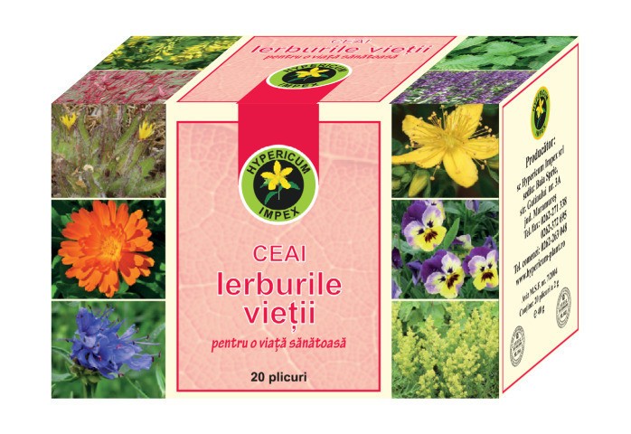 Ceai ierburile vietii 20dz hypericum