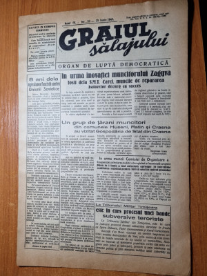 graiul salajului 25 iunie 1949-crasna,zalau,60 de ani de la moartea lui eminescu foto