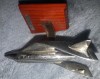 Macheta Avion Virgin Galactic SpaceShipTwo 2010 Argintat Vintage Amodel 9.2cm Colectie Transport Gratuit