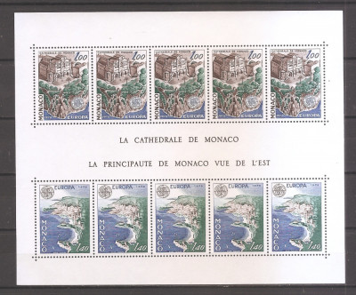 Monaco 1978 - Europa CEPT - Peisaje (MC de 5 serii), MNH foto