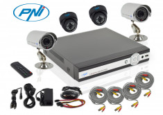 Resigilat : DVR kit supraveghere video PNI House PTZ01 - DVR si 4 camere (2 de int foto