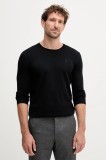 Karl Lagerfeld pulover de l&acirc;nă culoarea negru, light, 553399.655000