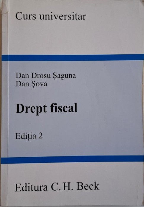 Drept fiscal &ndash; Dan Drosu Saguna, Dan Sova