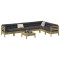 vidaXL Set canapea de grădină, 8 piese, lemn de pin tratat 3299484