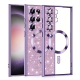 Cumpara ieftin Husa pentru Samsung Galaxy S23 Ultra, Techsuit Luxury Glitter MagSafe, Light Purple