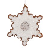 Cumpara ieftin Set 2 ornamente Fulgi Zapada Craciun 9x1x10 cm