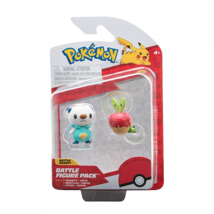 Pokemon - Set 2 figurine de actiune, (Applin &amp; Oshawott) S14