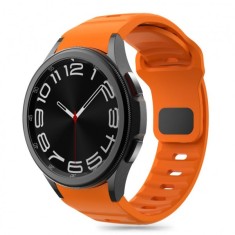 Curea Tech-Protect Silicone Line pentru Samsung Galaxy Watch7 / Watch FE / Watch6 / Watch5 / Watch4 Series, Portocalie foto