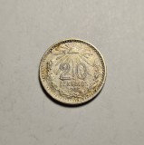 Mexic 20 Centavos 1905 Aunc, America de Nord