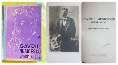 G392-Gavriil Musicescu-OpereAlese 1958-Cantari religioase, populare, patriotice stare foarte buna coperta groasa panzata. foto