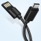 Cablu Date Si Incarcare Samsung Huawei Nokia USB Tip C Tip Breloc Negru