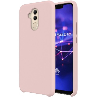 Husa TPU OEM Pure Silicone pentru Huawei Mate 20 Lite, Roz foto