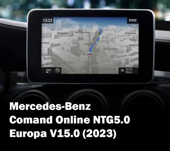 Update Harti Navigatie Mercedes-Benz Comand Online NTG5.0 Europa 2023