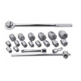 Set chei tubulare hexagon simplu cu antrenor 21 piese, 3/4&quot;, 19-50mm KraftDele KD304