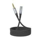 Cumpara ieftin Cablu mufa audio, Hoco AUX 3,5 mm mascul la mama UPA20, 1 m, Negru
