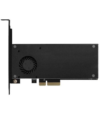 Adaptor Intern PCI-E 3.0 4x - DUAL M.2 SSD (NVMe + SATA) Voltaj Dual Suport SSD max. 110mm + Cooler Activ Axagon PCEM2-DC foto