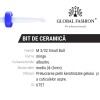 Bit ceramica, cuticula, albastru, M 3/32 Small Ball (M)