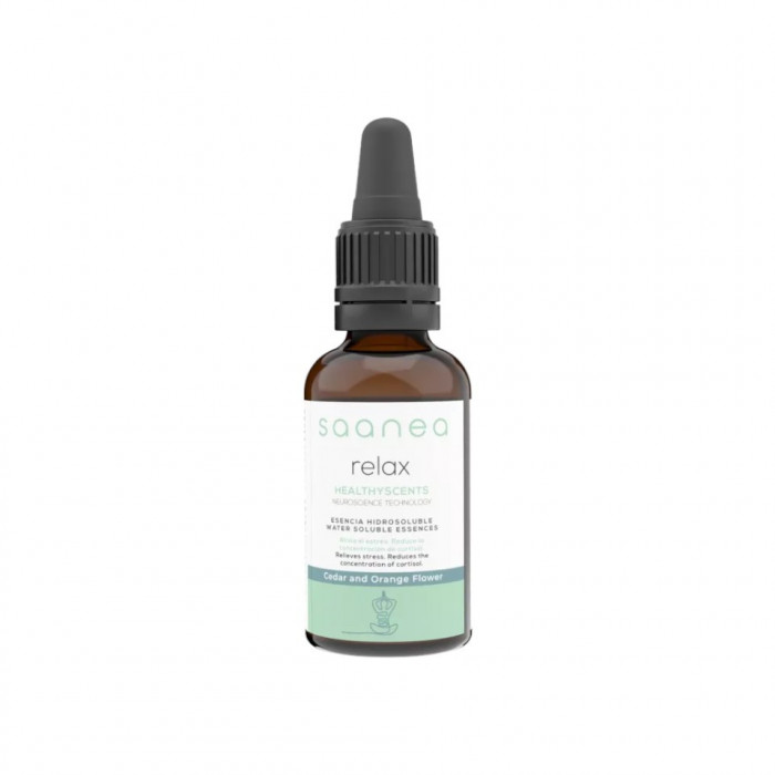 Esenta hidrosolubila umidificator si difuzor Saanea Relax, Cedru si floare de portocal 25 ml