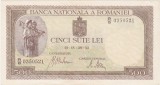 Bancnotă Rom&acirc;nia 500 lei 1942, BNR, seria R/10, Castelul Peleș