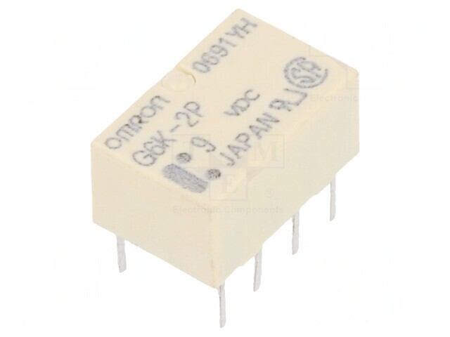 Releu electromagnetic DPDT 9VDC 1A PCB