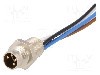 Conector M8, 4 pini, clasa etanseitate IP67, HIRSCHMANN - 933147001 ELST 4408 RV FM 805