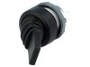 Comutator Basculant 22mm Negru IP66
