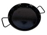 Tigaie profesionala Pata Negra, otel emailat vitrificat, paella fructe de mare, 30 cm, 1 portie, 2 manere, Garcima, GRC85230