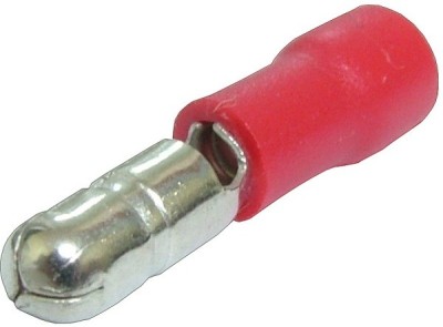 Terminal 4,2mm, tata, izolat, rosu - 125926 foto