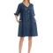 Rochie Dama, Eranthe, V-Neckline V346, cu Pictura Realizata Manual - M