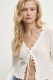 Answear Lab cardigan femei, culoarea alb, light