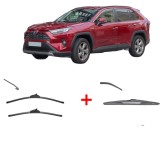 Cumpara ieftin Set 3 stergatoare TOYOTA RAV 4 IV (_A4_) 2012 - 2019, pentru parbriz si luneta, Valeo Silencio
