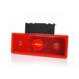 Lampa gabarit LED Was W201 rosu 12V-24V montaj universal pentru camioane remorci semnalizare spate vizibilitate