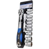 Set de chei tubulare cu clichet 12 elem. 1/2&quot; 10-24mm ADLER MA3553.3