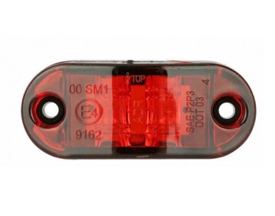 2 LED 12V Lampa Gabarit Latura Rosu foto