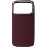 Husa spate ESR Magnetic Atelier Series, stand si protectie camera, TPU si piele ecologica visiniu inchis, pentru Apple iPhone 17 Pro, 18 Pro