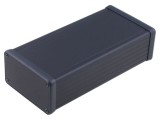 Carcasă aluminiu neagră 78x160x43mm