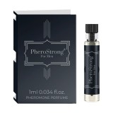 Mostră parfum cu feromoni PHEROSTRONG For Men, pentru bărbați, note de grepfrut, iasomie și patchouli, 1 ml
