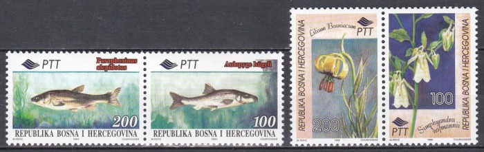 Bosnia și Herțegovina 1995 - Floră și faună, MNH