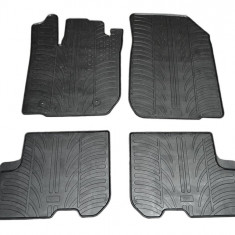 Set covorase auto din cauciuc Dacia Sandero 12.2012-12.2020, 5 usi, Manual, Sandero Stepway 2012-2021, Logan 2013-, Negru, Gledring, 4 buc.