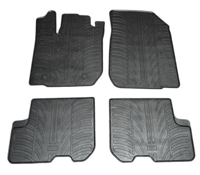 Set covorase auto din cauciuc Dacia Sandero 12.2012-12.2020, 5 usi, Manual, Sandero Stepway 2012-2021, Logan 2013-, Negru, Gledring, 4 buc. foto