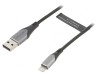 Cablu USB Lightning 0.5m Negru, Vention